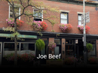 Joe Beef table reservation