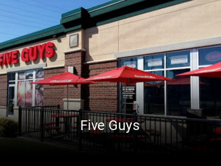 Book a table now at Five Guys