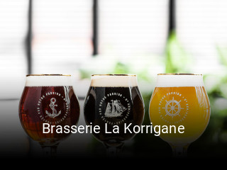 Brasserie La Korrigane book table