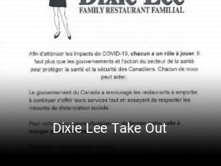 Dixie Lee Take Out book table