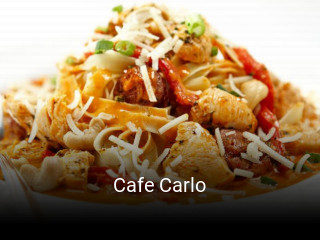 Book a table now at Cafe Carlo