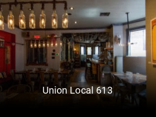 Union Local 613 table reservation