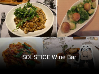 Book a table now at SOLSTICE Wine Bar