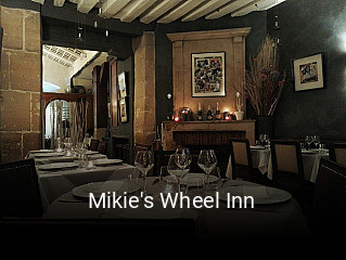 Mikie's Wheel Inn book table