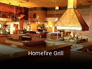 Book a table now at Homefire Grill
