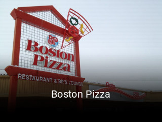Boston Pizza book table