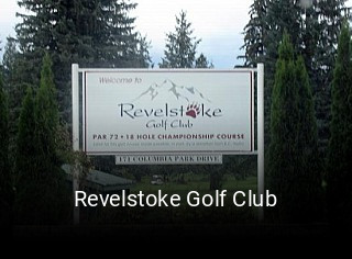 Revelstoke Golf Club book table