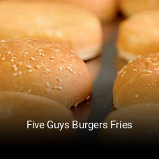Five Guys Burgers Fries book table
