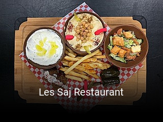 Book a table now at Les Saj Restaurant