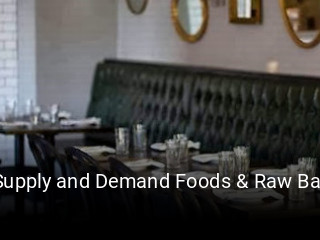 Supply and Demand Foods & Raw Bar reserve table