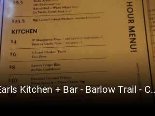 Earls Kitchen + Bar - Barlow Trail - Calgary reserve table