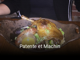 Book a table now at Patente et Machin