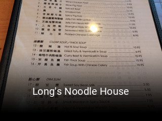 Long's Noodle House book table