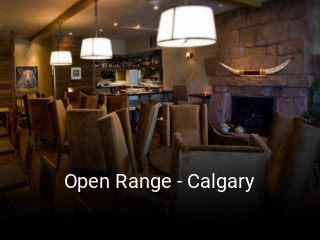 Open Range - Calgary reservation