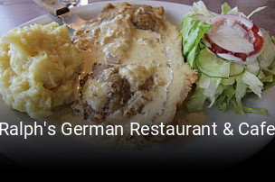 Ralph's German Restaurant & Cafe table reservation