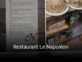 Book a table now at Restaurant Le Napoléon