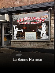 Book a table now at La Bonne Humeur