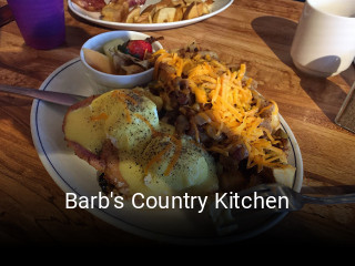 Book a table now at Barb's Country Kitchen
