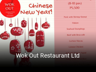 Wok Out Restaurant Ltd book table
