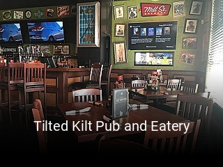 Book a table now at Tilted Kilt Pub and Eatery
