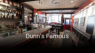 Book a table now at Dunn's Famous
