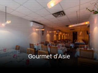 Book a table now at Gourmet d'Asie