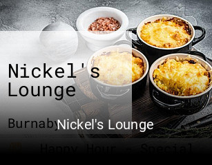Book a table now at Nickel's Lounge