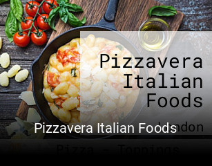 Book a table now at Pizzavera Italian Foods