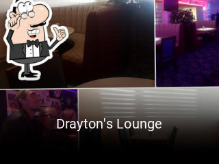 Book a table now at Drayton's Lounge