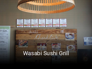 Book a table now at Wasabi Sushi Grill