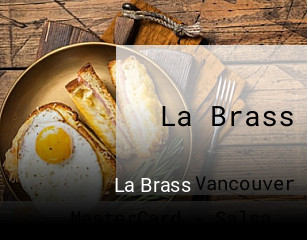 Book a table now at La Brass