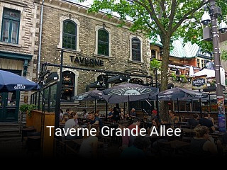 Book a table now at Taverne Grande Allee
