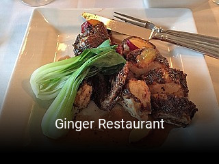 Book a table now at Ginger Restaurant