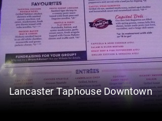 Book a table now at Lancaster Taphouse Downtown
