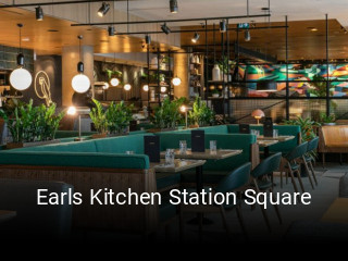 Earls Kitchen Station Square book table
