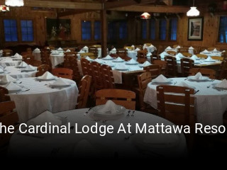 Book a table now at The Cardinal Lodge At Mattawa Resort
