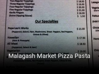Book a table now at Malagash Market Pizza Pasta