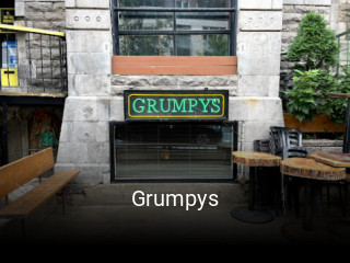 Book a table now at Grumpys