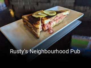 Book a table now at Rusty's Neighbourhood Pub
