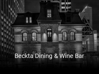 Book a table now at Beckta Dining & Wine Bar