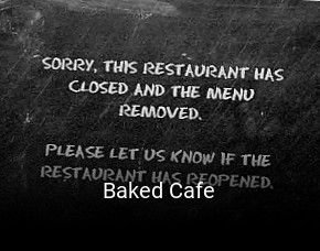 Baked Cafe table reservation