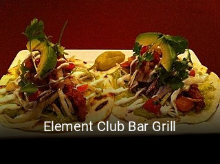 Element Club Bar Grill book table