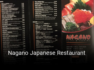 Nagano Japanese Restaurant book table