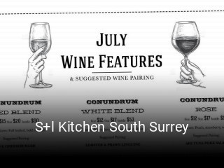 S+l Kitchen South Surrey book online