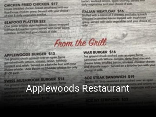 Applewoods Restaurant book online