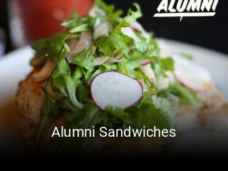 Book a table now at Alumni Sandwiches