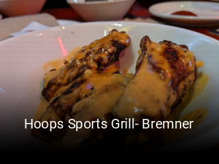 Hoops Sports Grill- Bremner book table