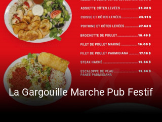 La Gargouille Marche Pub Festif reserve table