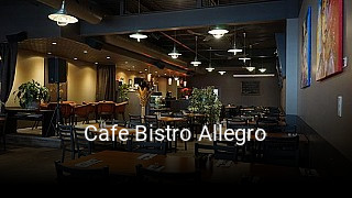 Cafe Bistro Allegro book table