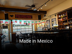 Made in Mexico reserve table